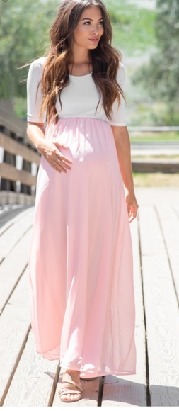 strapless open back dress Merella Light Pink High Neck Maternity Maxi Dress With Cape Sleeve – Club L  London